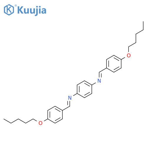1,4-Benzenediamine, N,N'-bis[[4-(pentyloxy)phenyl]methylene]- structure
