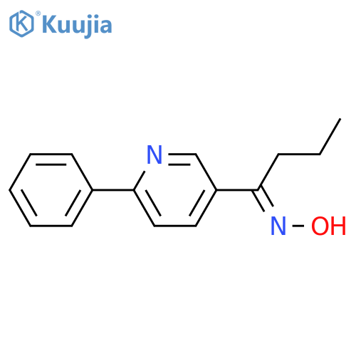 1-(6-Phenyl-3-pyridinyl)-1-butanone oxime structure