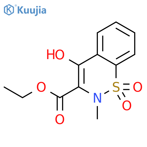 Ethyl 4-Hydroxy-2-methyl-2H-1,2-benzothiazine-3-carboxylate 1,1-Dioxide structure