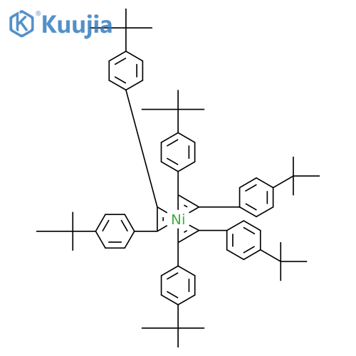 Tris(trans-1,2-bis(4-tert-butylphenyl)ethene)nickel(0) structure