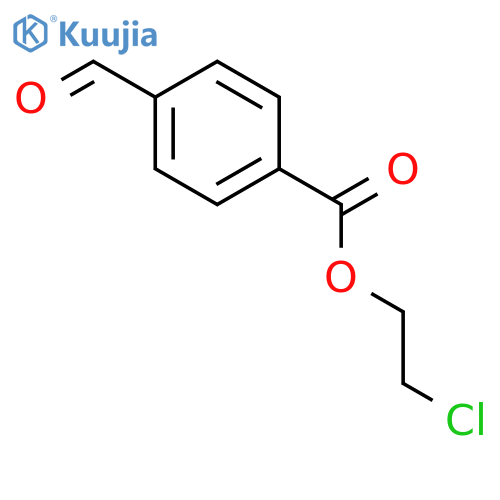 Benzoic acid, 4-formyl-, 2-chloroethyl ester structure