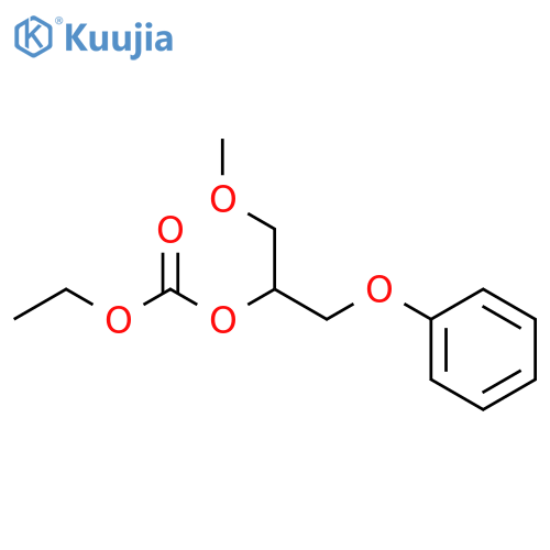 Carbonic acid, ethyl 1-(methoxymethyl)-2-phenoxyethyl ester structure