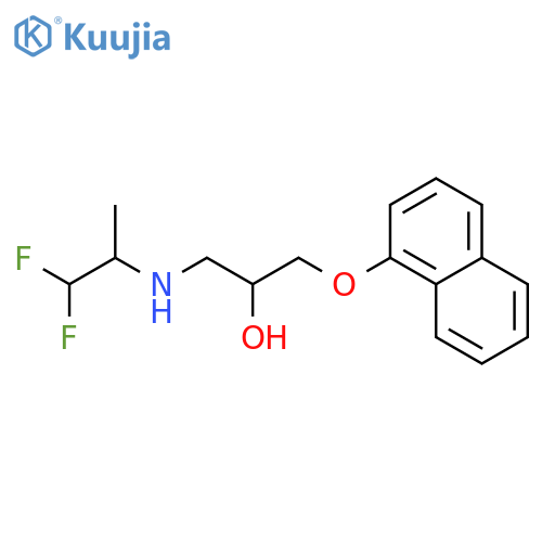 2-Propanol, 1-[(2,2-difluoro-1-methylethyl)amino]-3-(1-naphthalenyloxy)- structure