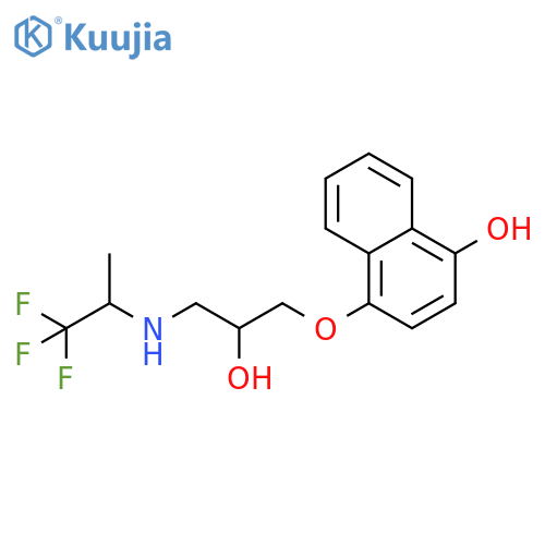 1-Naphthalenol,4-[2-hydroxy-3-[(2,2,2-trifluoro-1-methylethyl)amino]propoxy]- structure