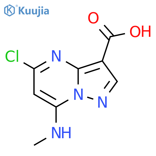 5-Chloro-7-(methylamino)pyrazolo[1,5-A]pyrimidine-3-carboxylic acid structure