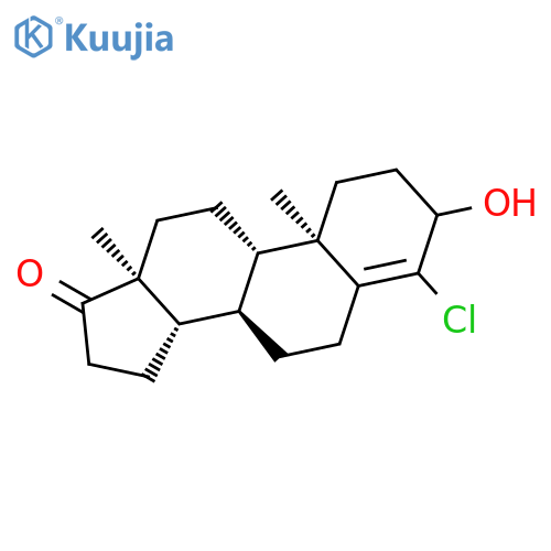 Androst-4-en-17-one, 4-chloro-3-hydroxy- structure