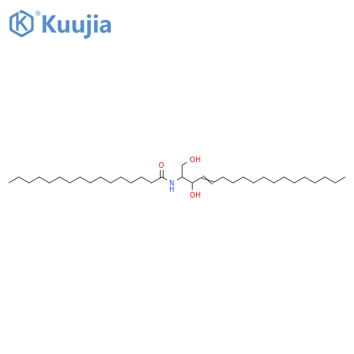 Hexadecanamide, N-[2-hydroxy-1-(hydroxymethyl)-3-heptadecenyl]- structure