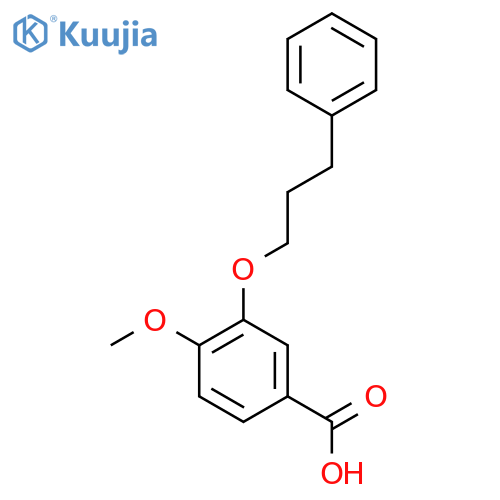4-Methoxy-3-(3-phenylpropoxy)benzoic acid structure