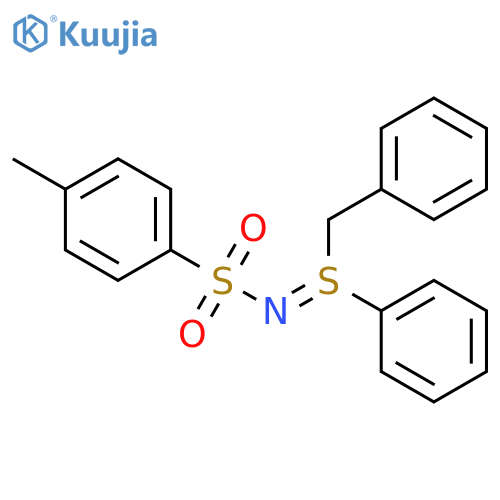 Benzenesulfonamide,4-methyl-N-[phenyl(phenylmethyl)-l4-sulfanylidene]- structure