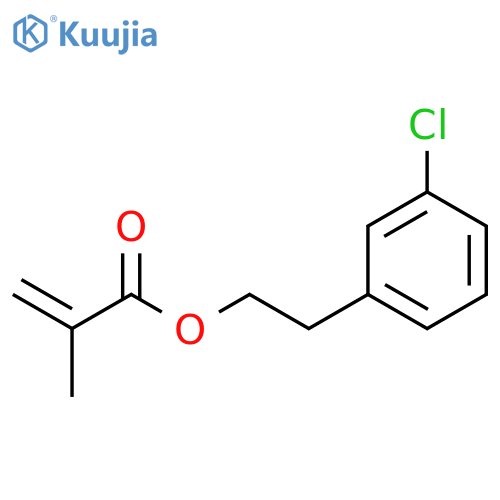 2-Propenoic acid, 2-methyl-, 2-(3-chlorophenyl)ethyl ester structure