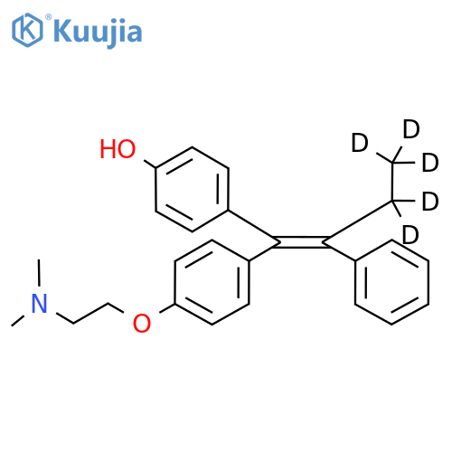 (E)-4-Hydroxytamoxifen-d5 structure