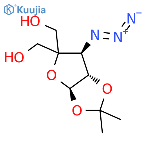 3-Azido-3-deoxy-4-hydroxy-methyl-1,2-O-isopropylidene-a-D-ribofuranose structure