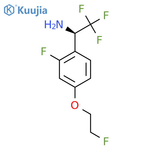 (1R)-2,2,2-trifluoro-1-2-fluoro-4-(2-fluoroethoxy)phenylethan-1-amine structure