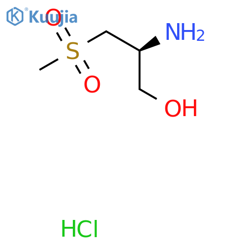 (2S)-2-amino-3-methanesulfonylpropan-1-ol hydrochloride structure