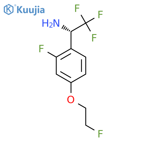 (1S)-2,2,2-trifluoro-1-2-fluoro-4-(2-fluoroethoxy)phenylethan-1-amine structure