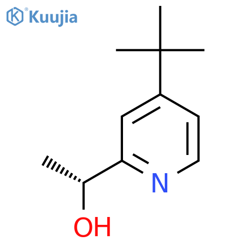 (1R)-1-(4-tert-butylpyridin-2-yl)ethan-1-ol structure