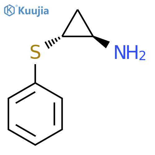 rac-(1R,2R)-2-(phenylsulfanyl)cyclopropan-1-amine structure