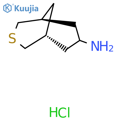 (1R,5S,7s)-3-thiabicyclo3.3.1nonan-7-amine hydrochloride structure