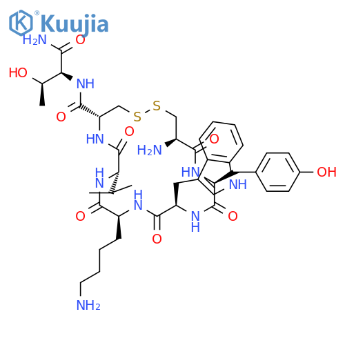Des-((S)(R)-2-amino-3-(napthalen-2-yl)propanal) Lanreotide structure
