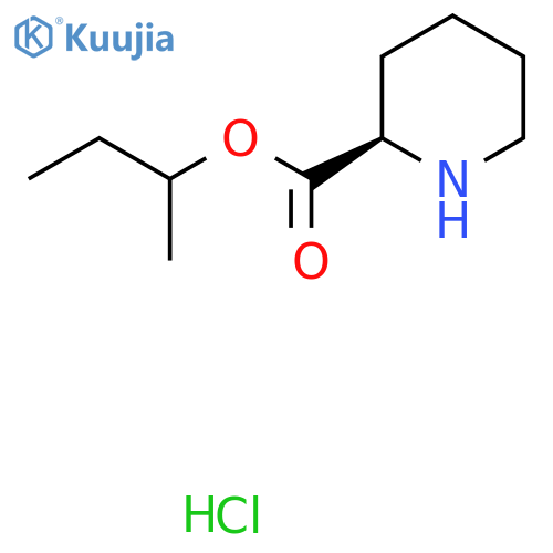 butan-2-yl (2R)-piperidine-2-carboxylate hydrochloride structure
