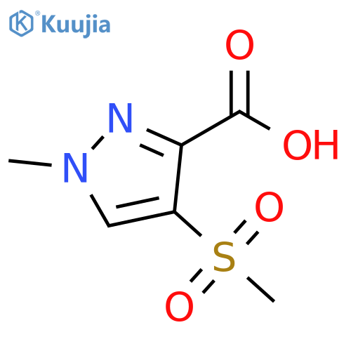 1H-Pyrazole-3-carboxylic acid, 1-methyl-4-(methylsulfonyl)- structure