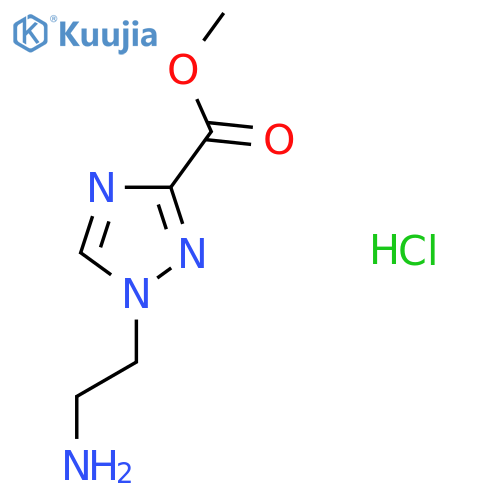 methyl 1-(2-aminoethyl)-1H-1,2,4-triazole-3-carboxylate hydrochloride structure