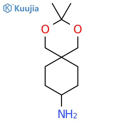 3,3-Dimethyl-2,4-dioxaspiro[5.5]undecan-9-amine structure