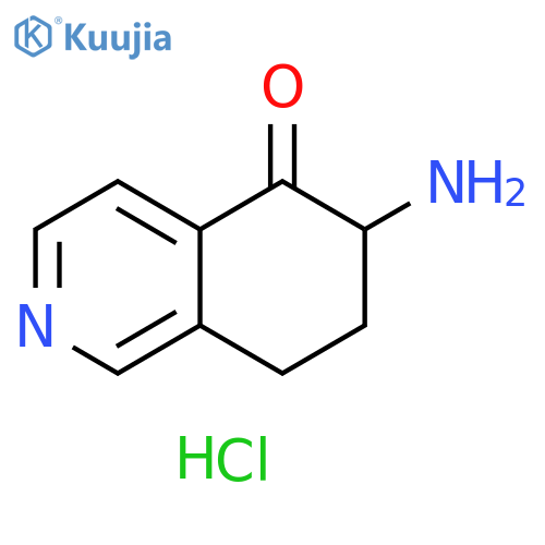 6-amino-5,6,7,8-tetrahydroisoquinolin-5-one dihydrochloride structure