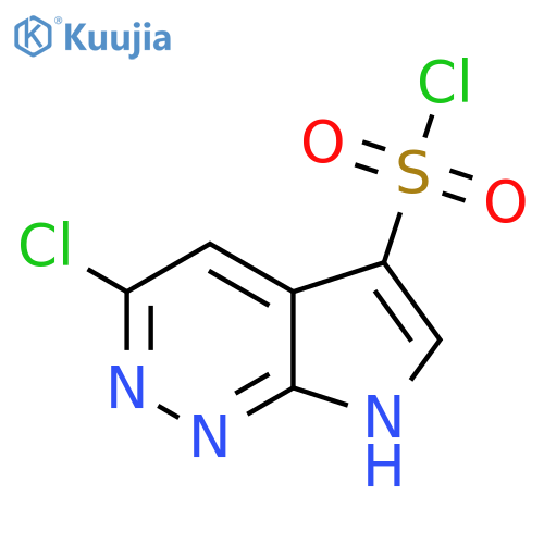3-chloro-7H-pyrrolo2,3-cpyridazine-5-sulfonyl chloride structure