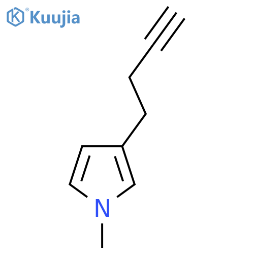 3-But-3-ynyl-1-methylpyrrole structure