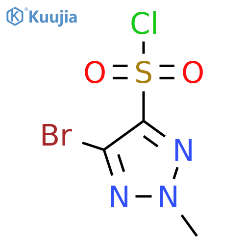 5-bromo-2-methyl-2H-1,2,3-triazole-4-sulfonyl chloride structure
