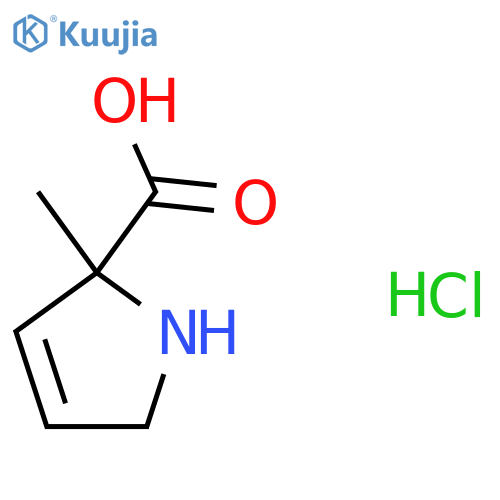 5-Methyl-1,2-dihydropyrrole-5-carboxylic acid;hydrochloride structure