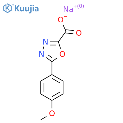 sodium 5-(4-methoxyphenyl)-1,3,4-oxadiazole-2-carboxylate structure