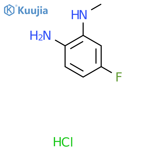 5-fluoro-N1-methylbenzene-1,2-diamine hydrochloride structure