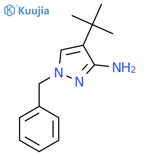 1-Benzyl-4-tert-butylpyrazol-3-amine structure