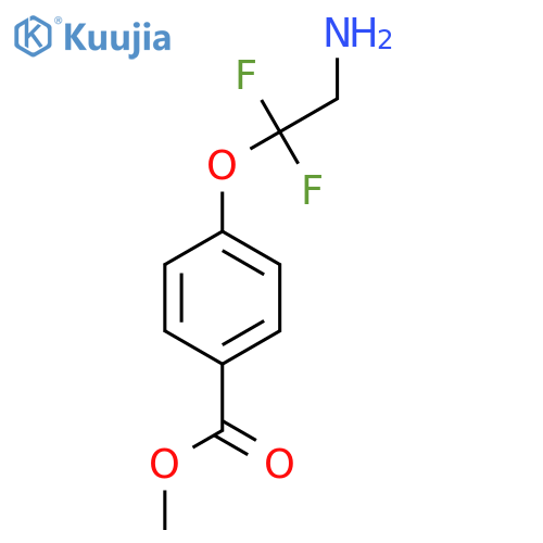 Methyl 4-(2-amino-1,1-difluoroethoxy)benzoate structure
