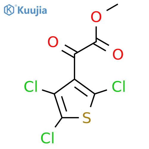 Methyl 2-oxo-2-(trichlorothiophen-3-yl)acetate structure