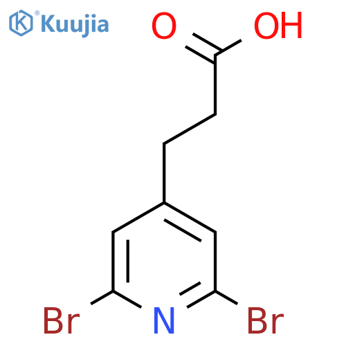 3-(2,6-Dibromopyridin-4-yl)propanoic acid structure