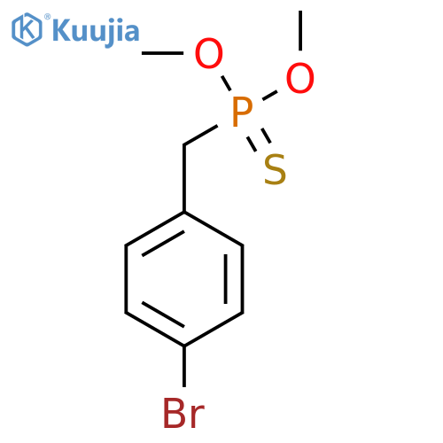 O,O-dimethyl (4-bromophenyl)methylphosphonothioate structure