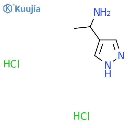 1-(1H-pyrazol-4-yl)ethan-1-amine dihydrochloride structure