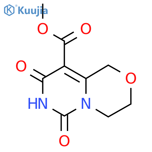 methyl 6,8-dioxo-1H,3H,4H,6H,7H,8H-pyrimido4,3-c1,4oxazine-9-carboxylate structure