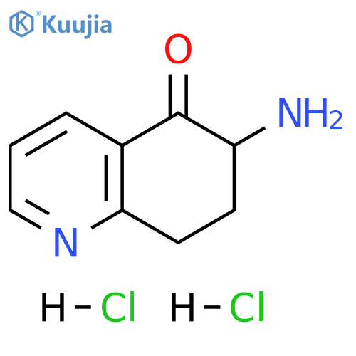 6-amino-5,6,7,8-tetrahydroquinolin-5-one dihydrochloride structure