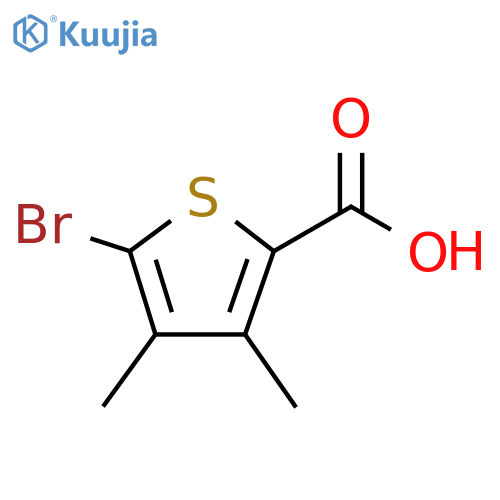 5-bromo-3,4-dimethylthiophene-2-carboxylic acid structure