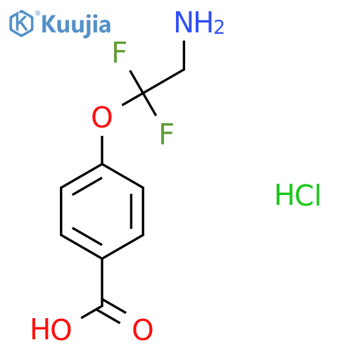 4-(2-amino-1,1-difluoroethoxy)benzoic acid hydrochloride structure