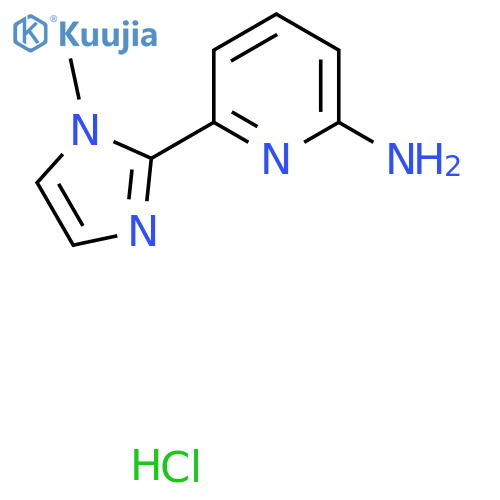 6-(1-methyl-1H-imidazol-2-yl)pyridin-2-amine hydrochloride structure