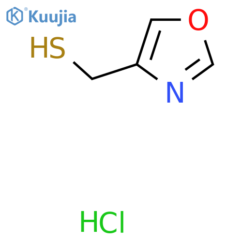 (1,3-oxazol-4-yl)methanethiol hydrochloride structure