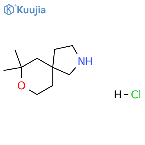 7,7-dimethyl-8-oxa-2-azaspiro4.5decane hydrochloride structure