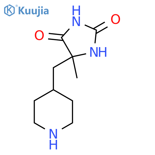 5-Methyl-5-(piperidin-4-ylmethyl)imidazolidine-2,4-dione structure