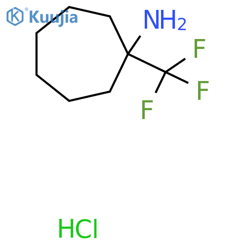 1-(Trifluoromethyl)cycloheptan-1-amine hydrochloride structure
