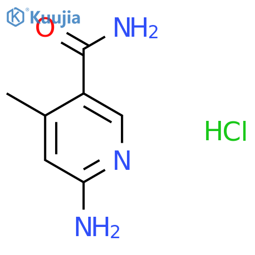 6-amino-4-methylpyridine-3-carboxamide hydrochloride structure